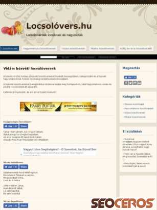 locsolovers.hu tablet náhled obrázku