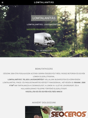 lomtalanitas.info.hu tablet előnézeti kép