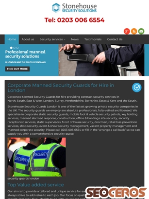 london-security-guards.com tablet preview