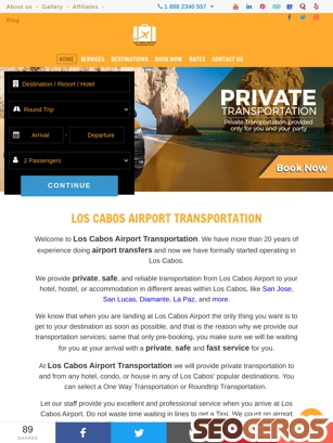 loscabosairporttransportation.com tablet preview