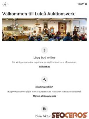 lulea-auktionsverk.se tablet előnézeti kép