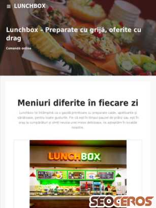 lunchbox.ro tablet förhandsvisning
