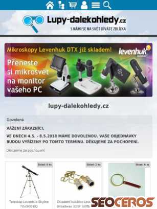 lupy-dalekohledy.cz tablet preview