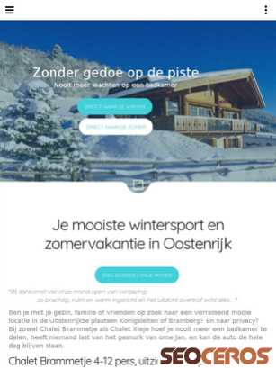 luxechaletsoostenrijk.nl/home tablet Vorschau