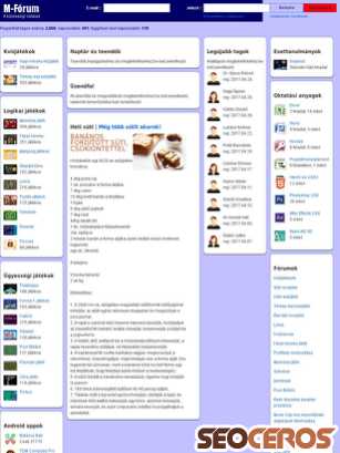m-forum.hu tablet náhled obrázku