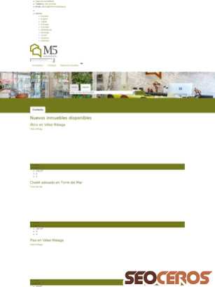 m5inmobiliaria.es tablet förhandsvisning
