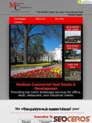 madisoncommercialre.com tablet preview