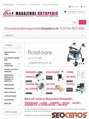 magazinulortopedic.ro tablet preview