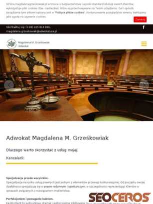 magdalenagrzeskowiak.pl tablet obraz podglądowy
