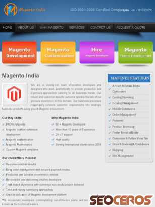 magentoindia.com tablet preview