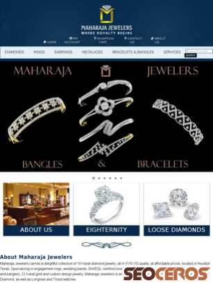 maharajajewelers.com tablet vista previa