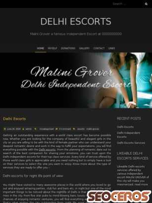malinigrover.com tablet preview