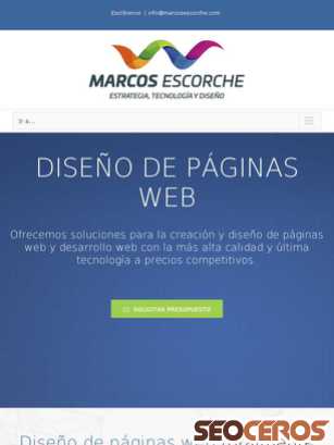 marcosescorche.com tablet preview