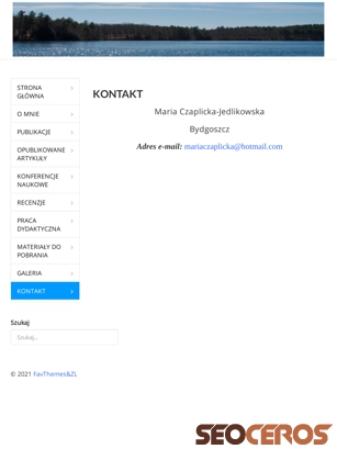 mariaczaplicka.pl/index.php/kontakt tablet obraz podglądowy
