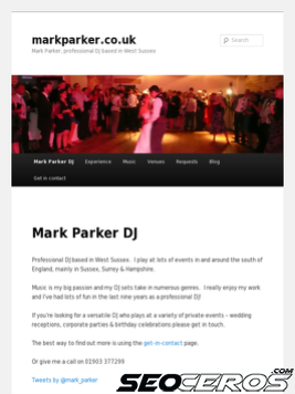 markparker.co.uk tablet preview