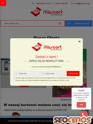 mascort.pl tablet előnézeti kép