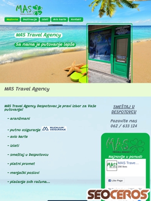 mastravel.agency tablet preview