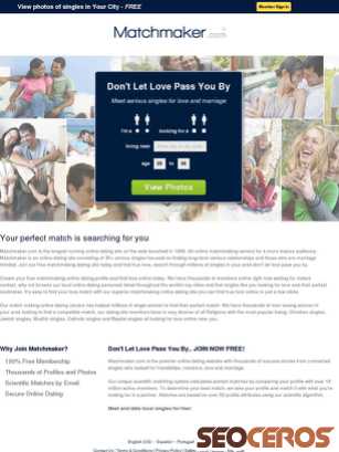 matchmaker.com tablet náhľad obrázku