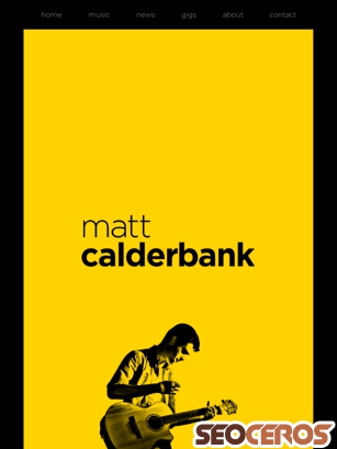 mattcalderbank.co.uk tablet förhandsvisning
