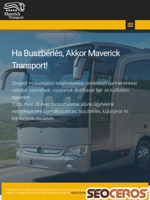 mavericktransport.hu tablet előnézeti kép