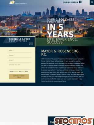 mayerrosenberg.com tablet Vista previa