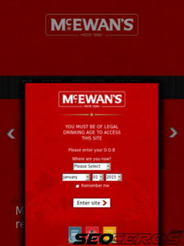 mcewans.co.uk tablet anteprima