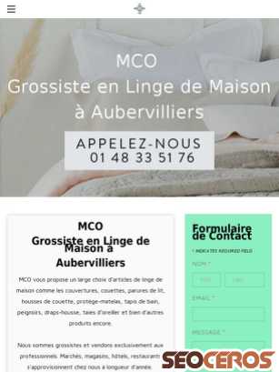 mco-grossiste.fr tablet preview