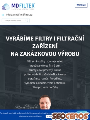 mdfilter.cz tablet náhled obrázku