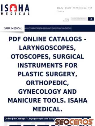medical-isaha.com/en/online-catalog tablet förhandsvisning