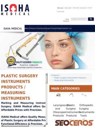 medical-isaha.com/en/products/cosmetic-and-plastic-surgery-instruments/measuring-instruments tablet vista previa