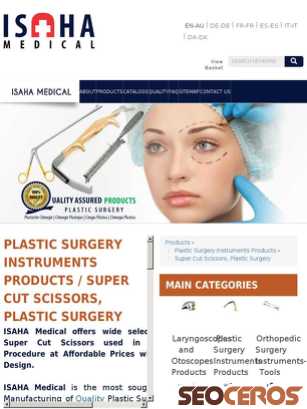 medical-isaha.com/en/products/cosmetic-and-plastic-surgery-instruments/super-cut-scissors tablet 미리보기