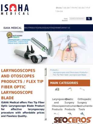 medical-isaha.com/en/products/laryngoscope/flex-tip-fiber-optic-laryngoscope-blades tablet preview
