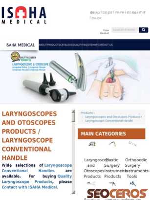 medical-isaha.com/en/products/laryngoscope/laryngoscope-conventional-handles tablet preview