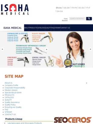 medical-isaha.com/en/sitemap tablet obraz podglądowy