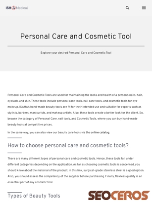 medical-isaha.com/personal-care-and-cosmetic-tools tablet náhľad obrázku