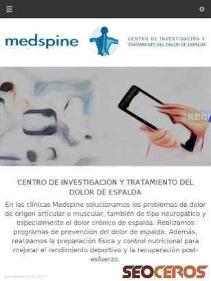 medspine.es tablet előnézeti kép