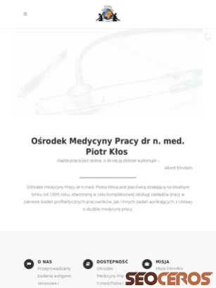 medycynapracyklos.eu tablet obraz podglądowy