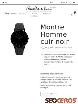 menthe-a-leau.fr/fr/collection-montre/176-montre-montre-homme-cuir-noir tablet preview