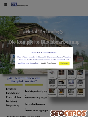 metal-technology.de tablet prikaz slike