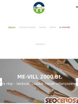 mevill2000.hu tablet preview