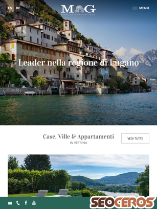 mgimmobiliare.ch/it tablet náhľad obrázku