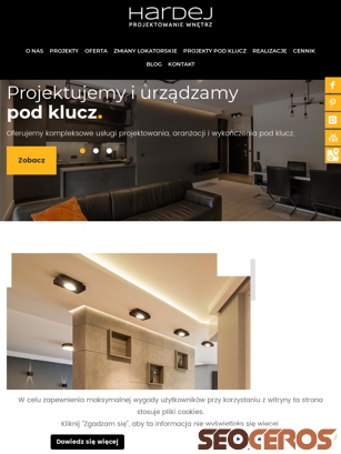 mhardej.pl tablet preview