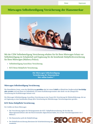 mietwagen-selbstbeteiligung-versicherung.de tablet náhled obrázku