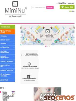 miminu.cz tablet preview