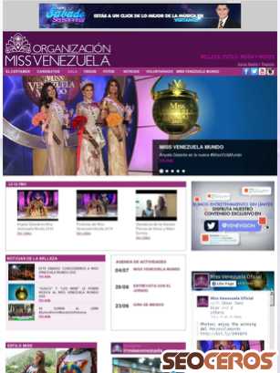 missvenezuela.com tablet obraz podglądowy