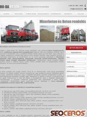 mixerbeton.eu tablet náhled obrázku