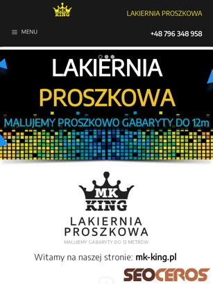mk-king.pl tablet Vista previa