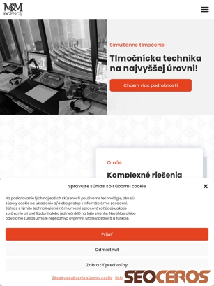 mm-agency.sk tablet Vorschau
