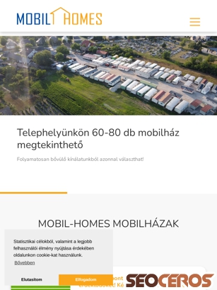mobil-homes.hu tablet náhľad obrázku