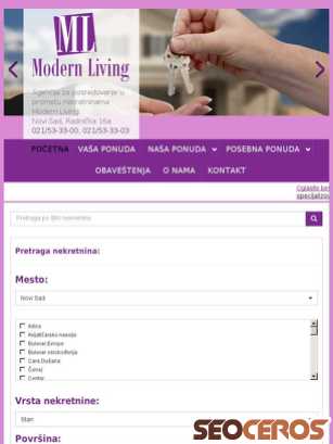 modern-living.rs tablet náhľad obrázku